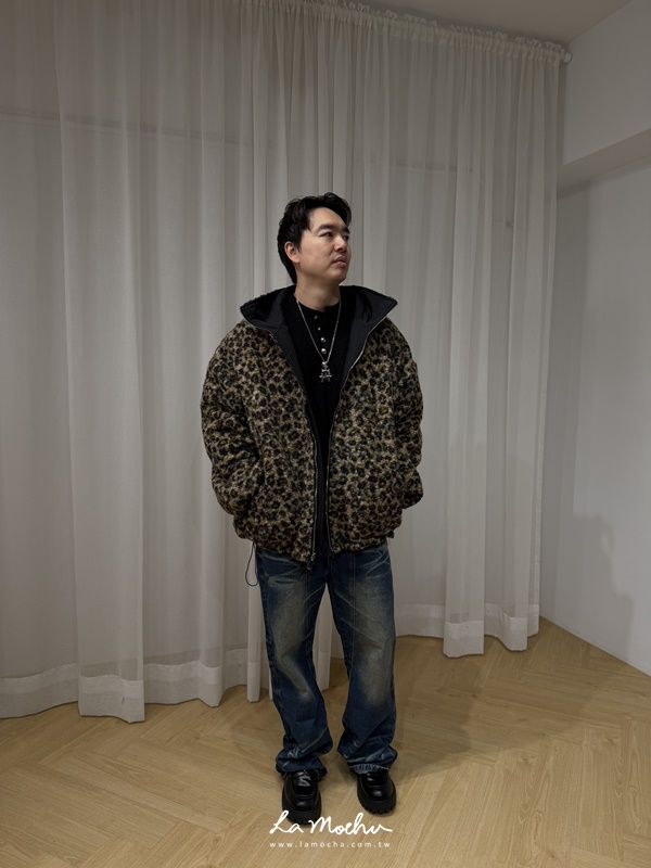 羔毛雙面穿豹紋外套
